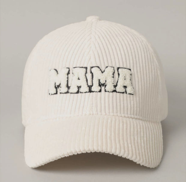 MAMA HAT- Cream Corduroy